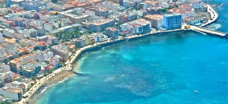 imagen de la playa de el cabron